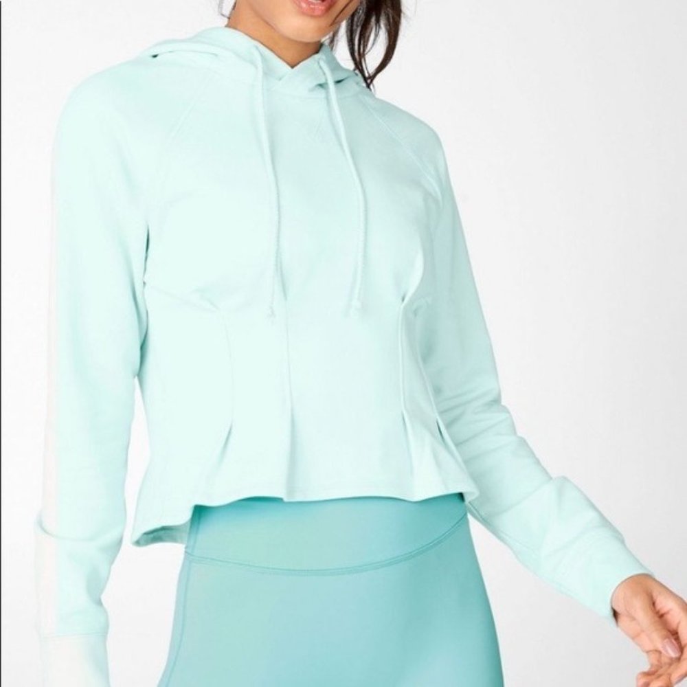 Fabletics June Hoodie Size XL (12-14) Glacier